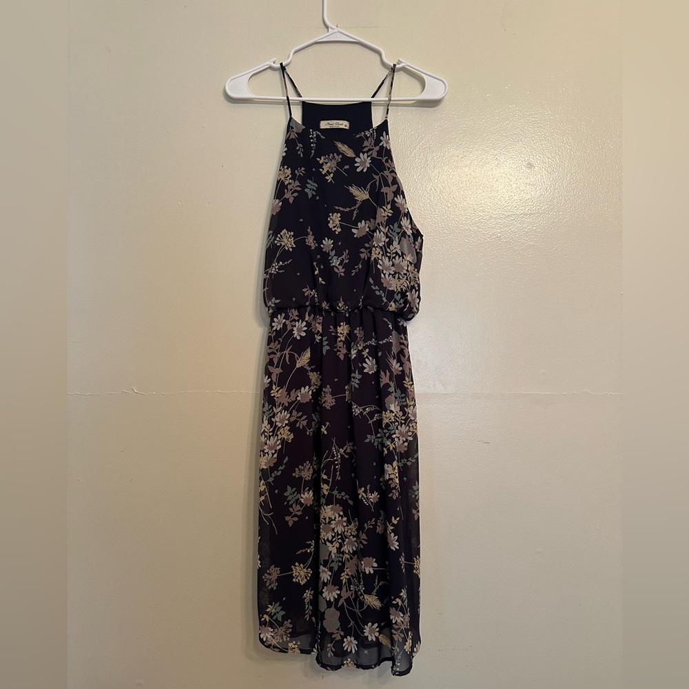 Final Touch Navy Floral Dress